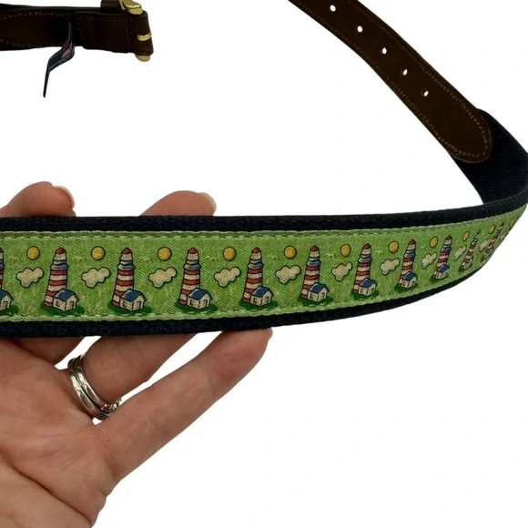 Vineyard Vines Lighthouse Belt 38 Green - Picture 9 of 15